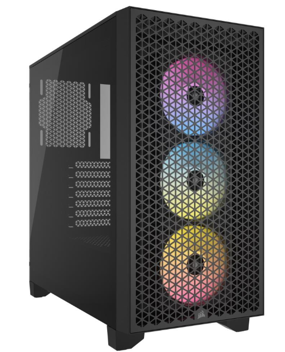 3000D RGB Tempered Glass Mid-Tower Black
