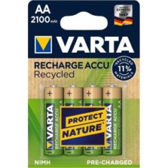 Varta accu RECHARGE Recycled AA HR6 2100mAh 4St.