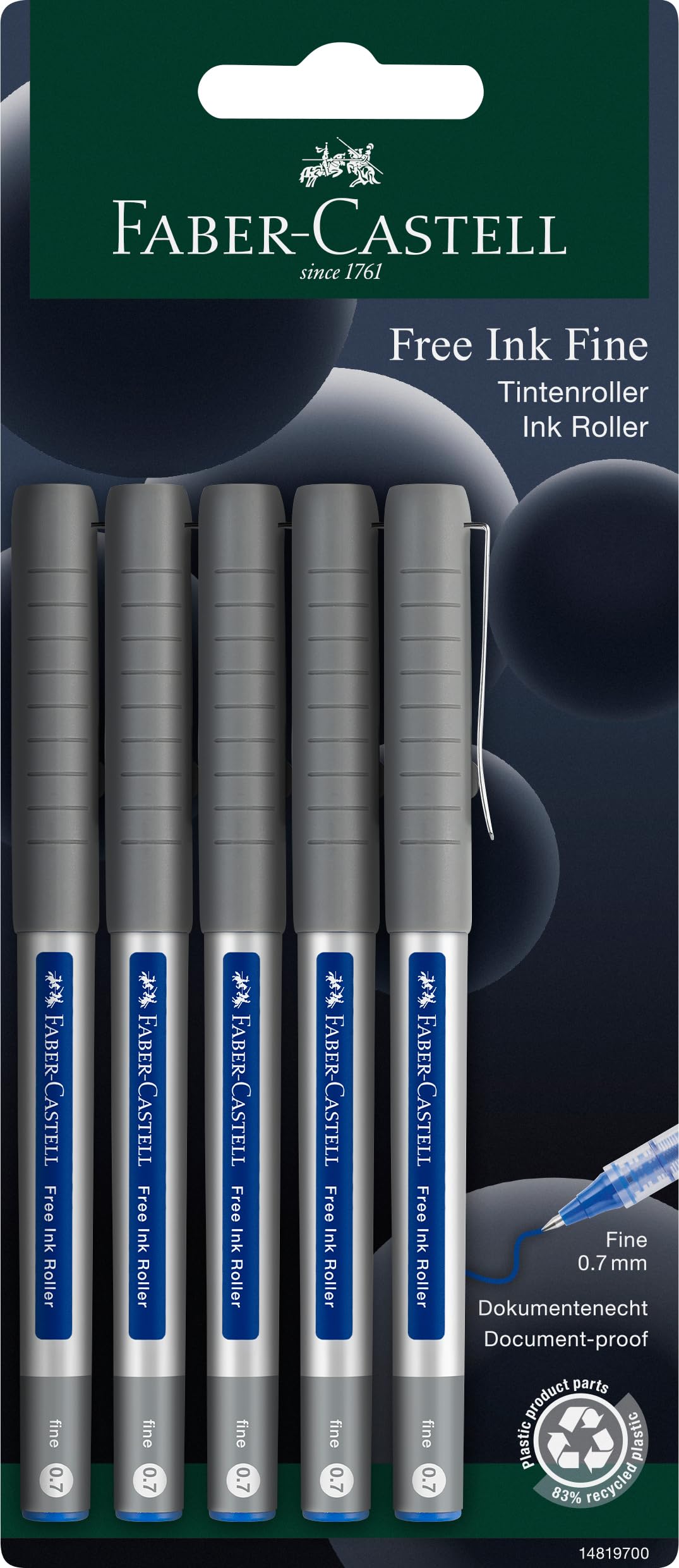 Mitsubishi rollerball UB EYE UB-157 blauw 5 in BK