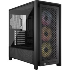 CORSAIR Behuizing Midi FRAME 4000D RS ARGB Mid-Tower, zwart