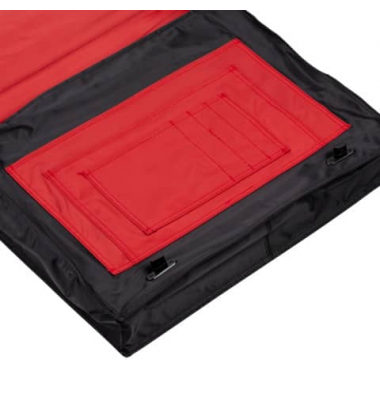 ARISTO Zeichenplattentasche A4 Carry Bag zwart Binnenkant rood