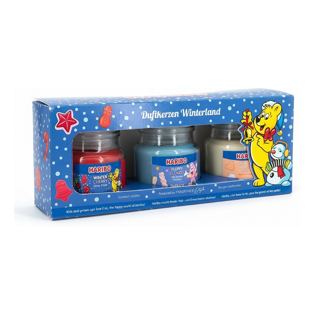 Duftkerze Haribo Winterland 3er Set