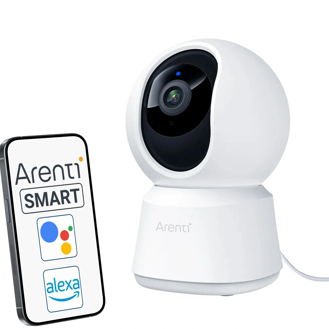 Arenti Indoor 5G Wi-Fi UHD 3K/5MP Pan Tilt  Zoom Priv Cam