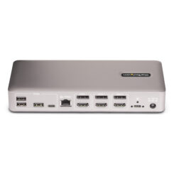 StarTech.com Triple-Monitor USB4 Docking Station, 4K 60Hz HDMI of DisplayPort, 100W Laptop Charging, 2.5GbE, USB-C Multi-Monitor Dock, Zonder Drivers - Afbeelding 5