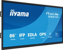 iiyama TE8615A-B1AG beeldkrant Interactief flatscreen 2,17 m (85.6") Wifi 550 cd/m² 4K Ultra HD Zwart Touchscreen Type processor Android