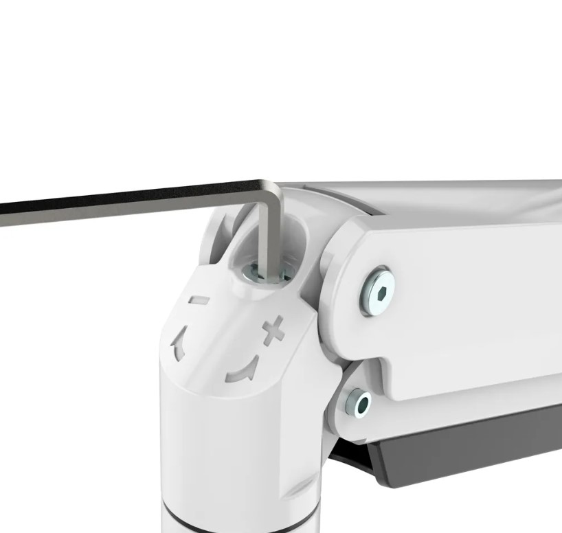 Neomounts NM-D775DX3WHITE flat panel bureau steun 68,6 cm (27") Wit - Afbeelding 10