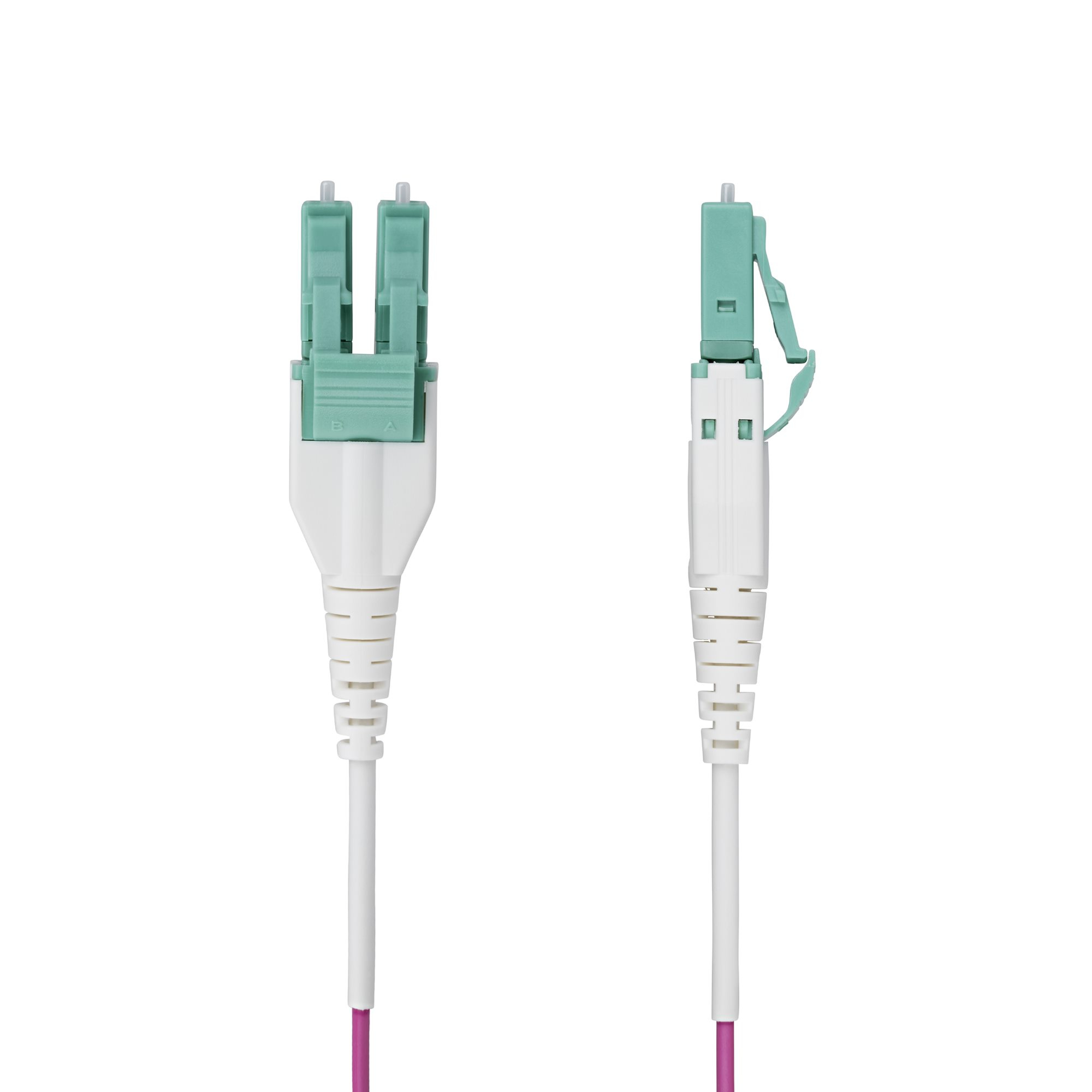 StarTech.com 2m LC naar LC (UPC) OM4 Multimode Glasvezel Netwerkkabel, Erika Violet, 50/125µm, 40G/100G, LOMMF/VCSEL, Uniboot Connector Kabel, OFNR OFNR Riser Rated - Afbeelding 3