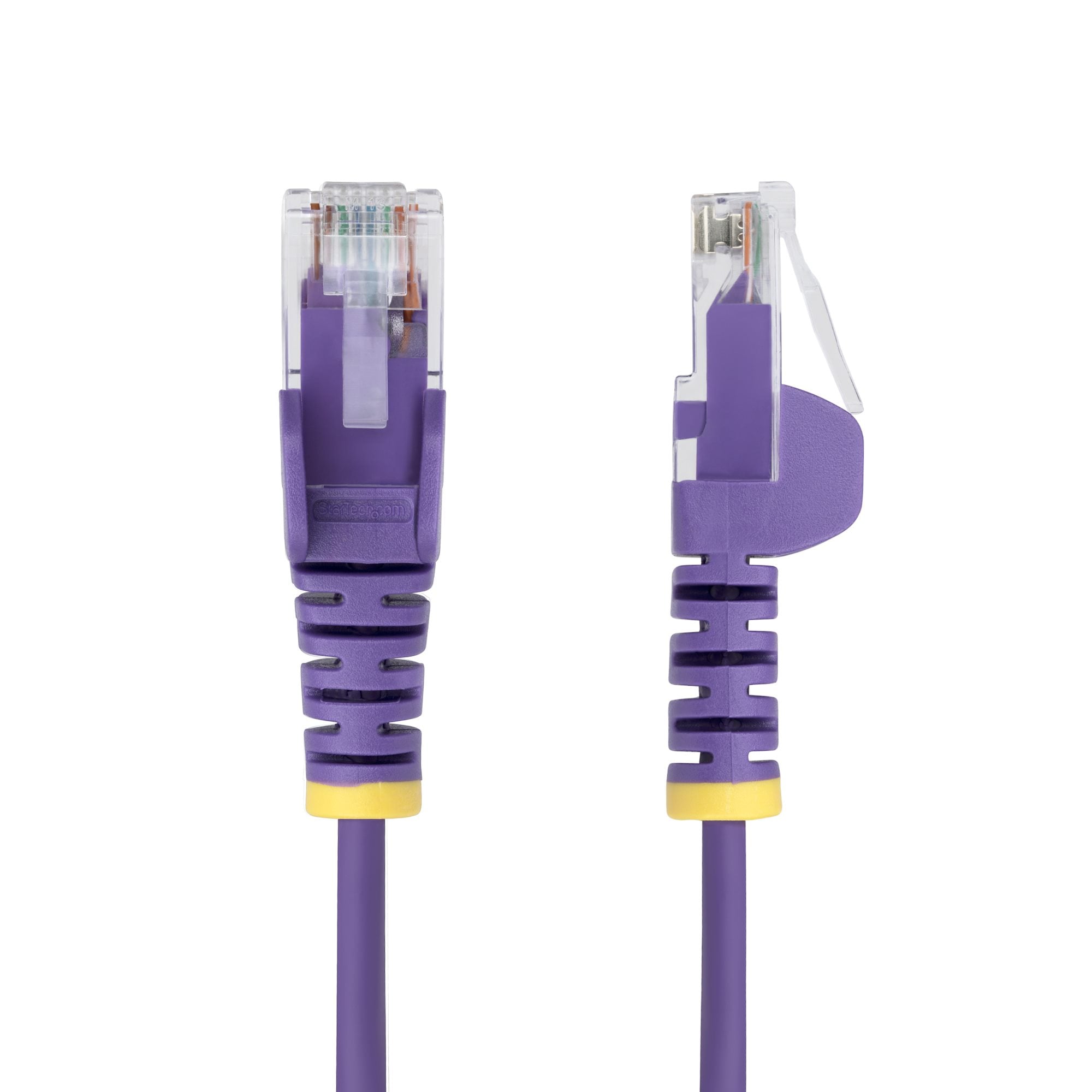 StarTech.com 50cm Dunne CAT6 Ethernet Kabel, Paars, Snagless, 100W PoE, UTP, LSZH, 28AWG Pure Koperdraad, Slim RJ45 Netwerk Patchkabel met Trekontlasting, Fluke Getest - Afbeelding 3