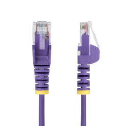 StarTech.com 10m Dunne CAT6 Ethernet Kabel, Paars, Snagless, 100W PoE, UTP, LSZH, 28AWG Pure Koperdraad, Slim RJ45 Netwerk Patchkabel met Trekontlasting, Fluke Getest - Afbeelding 3