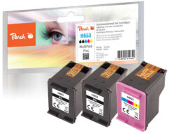 Peach PI300-1046 inktcartridge 3 stuk(s) Compatibel Normaal rendement Zwart, Cyaan, Magenta, Geel