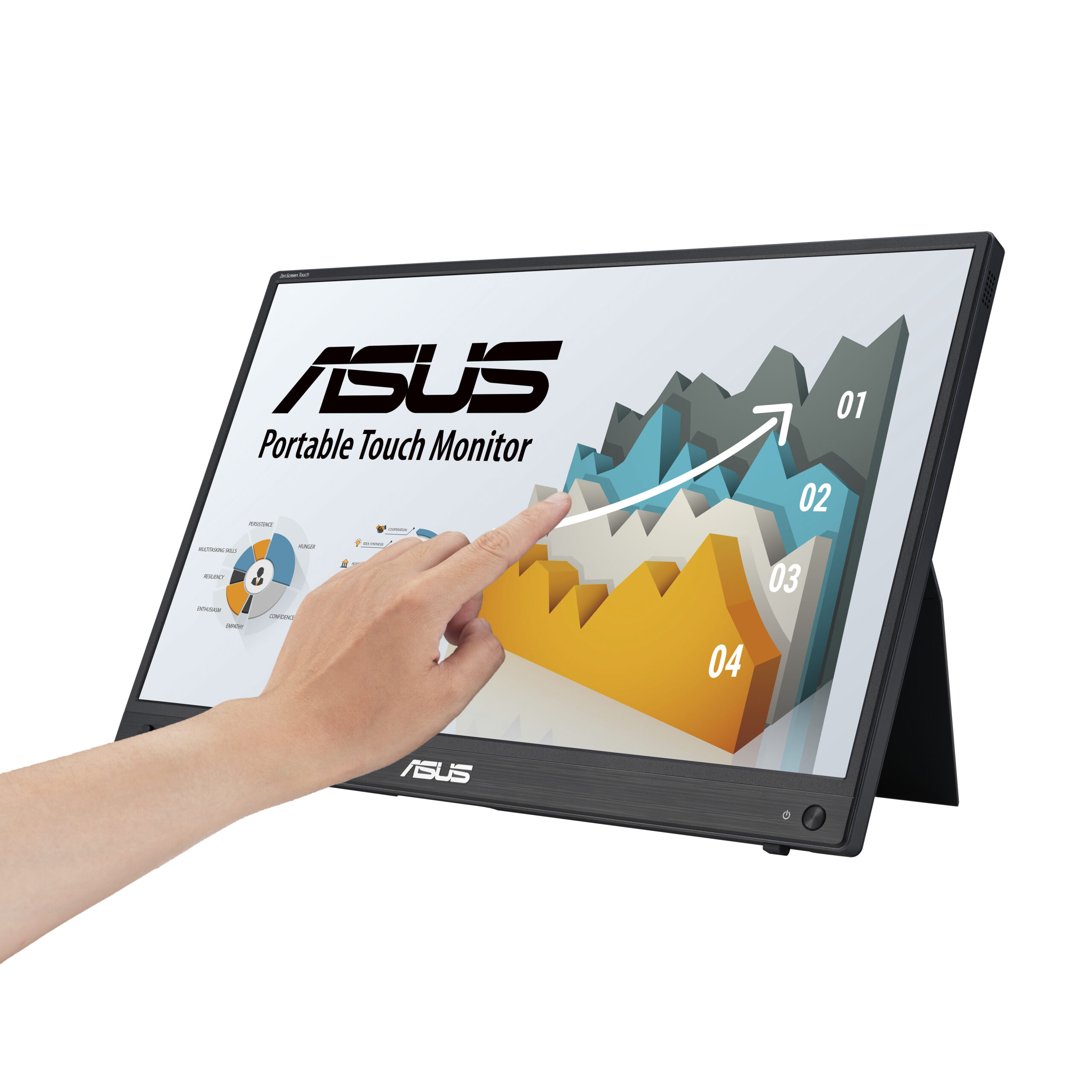 ASUS ZenScreen MB16AHT computer monitor 39,6 cm (15.6") 1920 x 1080 Pixels Full HD Touchscreen Zwart - Afbeelding 4