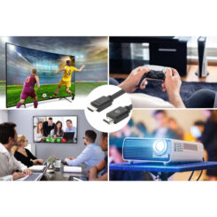 Manhattan HDMI kabel 4K@60Hz met Ethernet, 1,5 m, geschikt voor ALLE 4K en 1080p/HD toepassingen - upgrade nu of zorg dat het klaarstaat voor wanneer je het nodig hebt, mannelijk naar mannelijk, zwart, levenslange garantie - Afbeelding 6