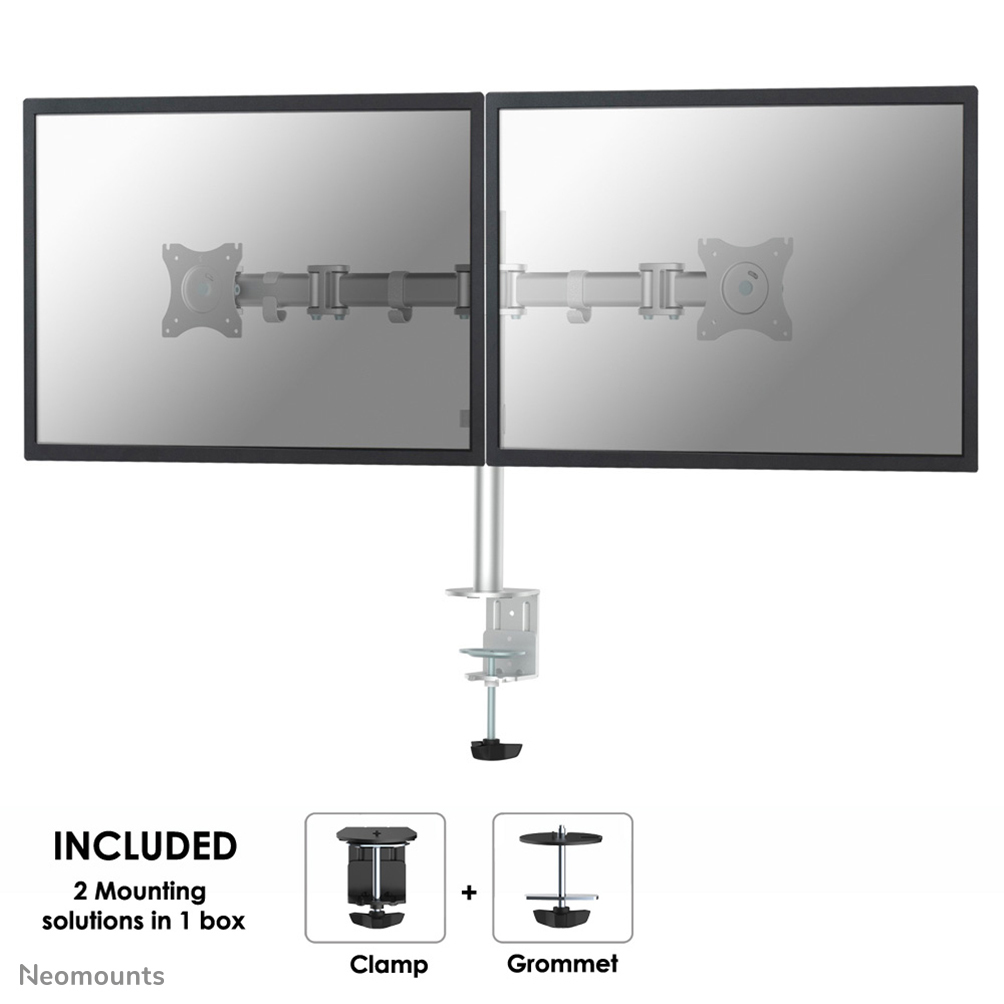 Neomounts NM-D135DSILVER Monitorarm 10-27" - Afbeelding 2