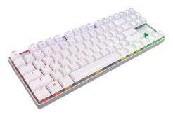 CHERRY MX 8.2 TKL Wireless RGB toetsenbord Gamen USB + RF Wireless + Bluetooth QWERTZ Duits Wit - Afbeelding 3