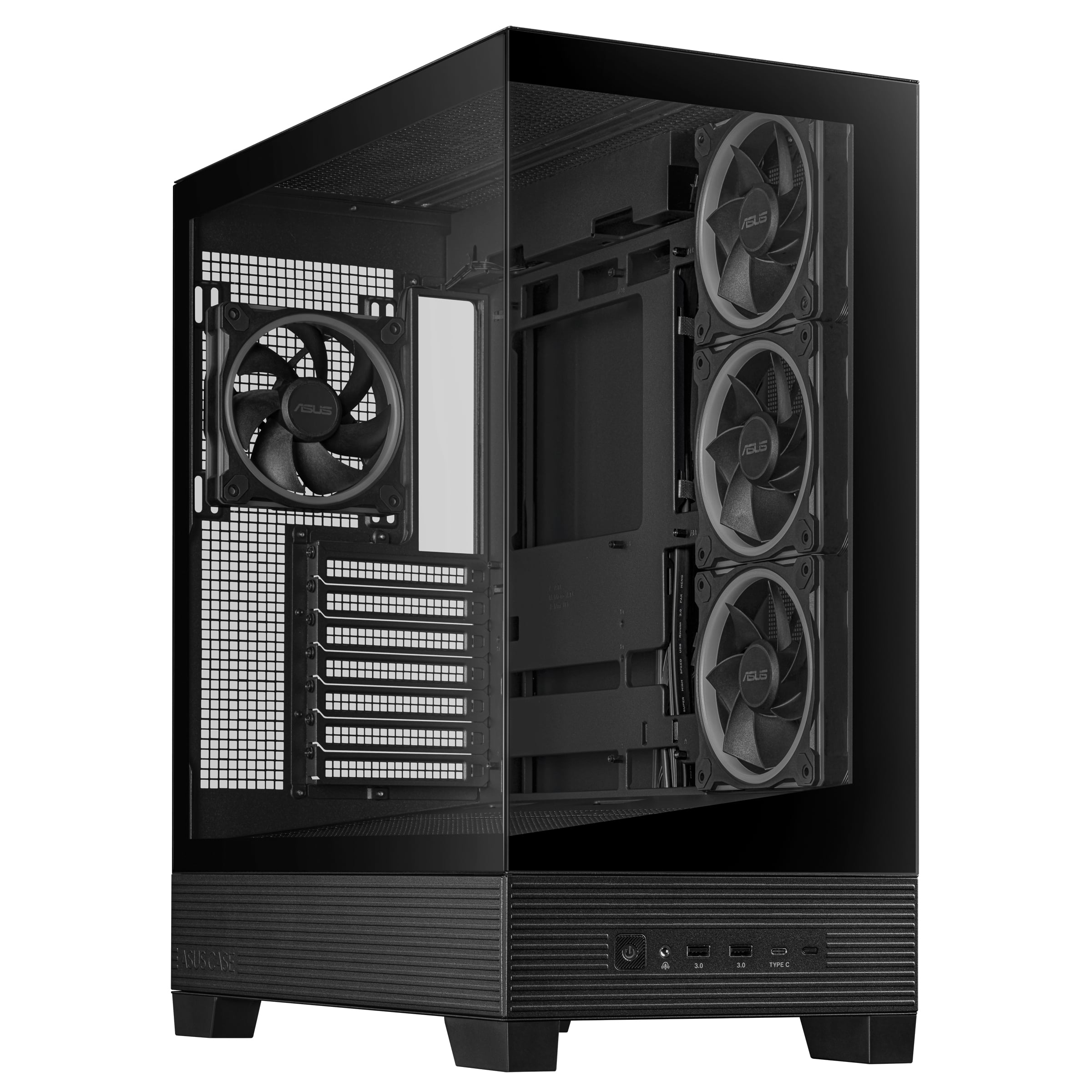 ASUS A31 Plus TG ARGB BLACK Midi Tower Zwart - Afbeelding 2