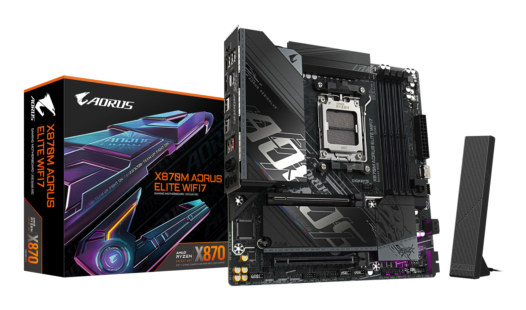 GIGABYTE X870M AORUS ELITE WIFI7 AMD X870 Socket AM5 micro ATX