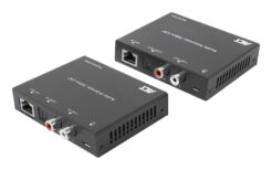 ACT Digitale of analoge audio extender set over CAT5e/6, met DAC, tot 300 meter