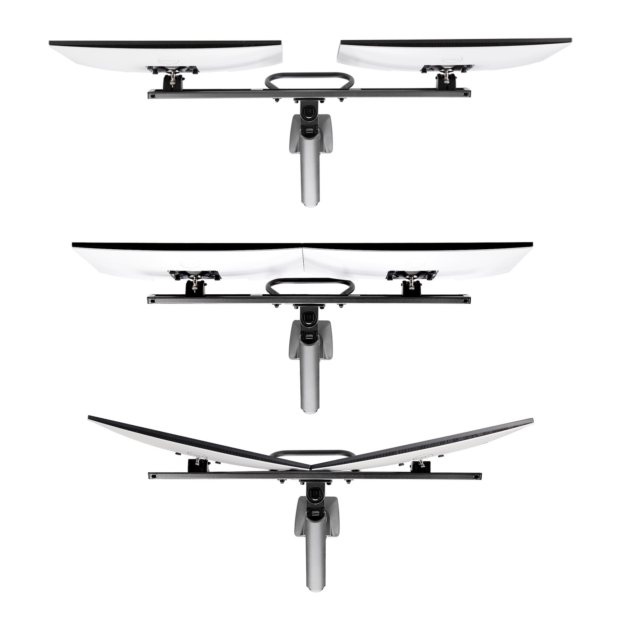 StarTech.com Dual Monitor Arm met Crossbar voor Bureau, Tot 27 inch Schermen, VESA 75x75/100x100, Max 15kg, C-klem, Volledig Scharnierend, Arm met Veermechanisme, TAA - Afbeelding 7