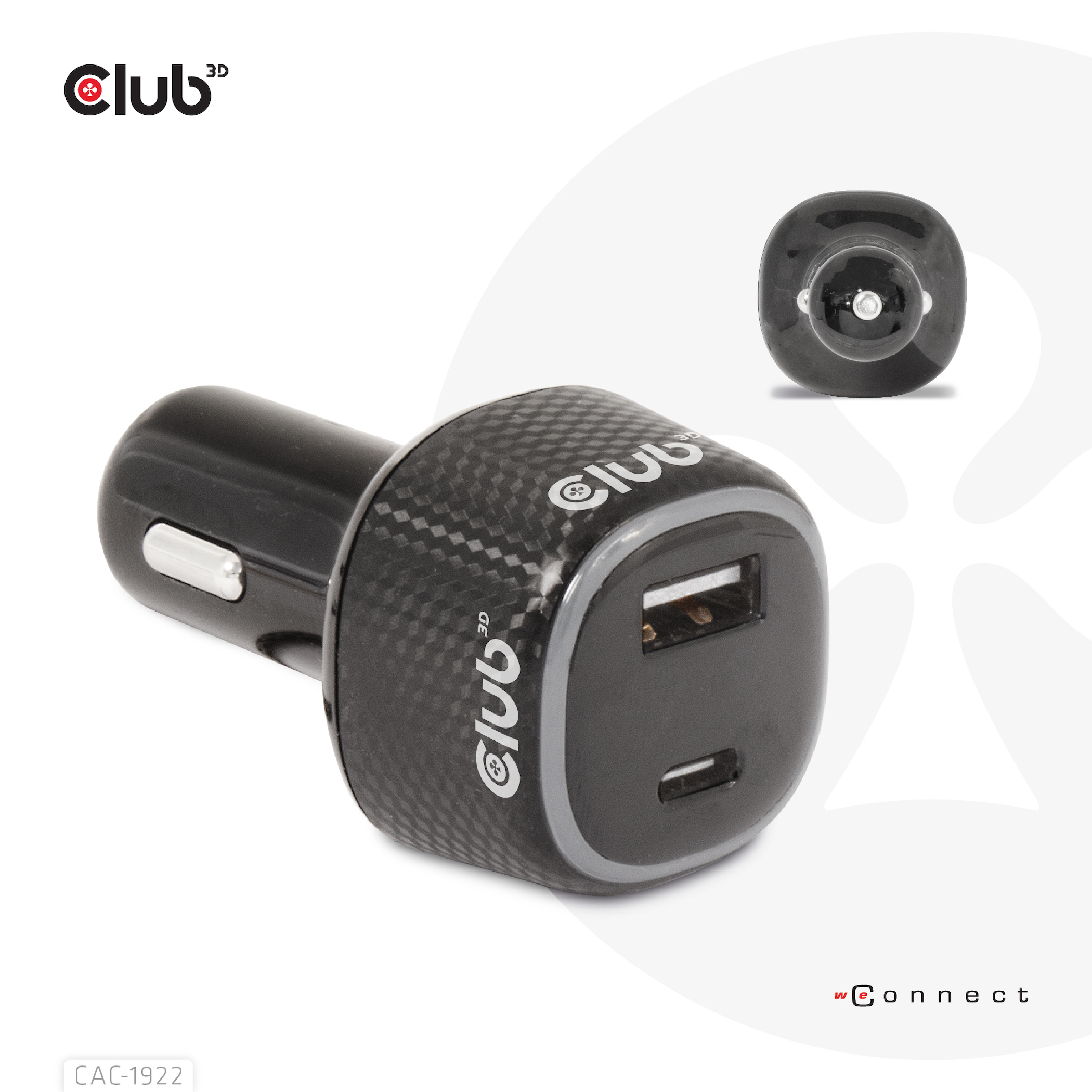 CLUB3D Notebook / Laptop Power Car Charger 63 Watt - Afbeelding 9