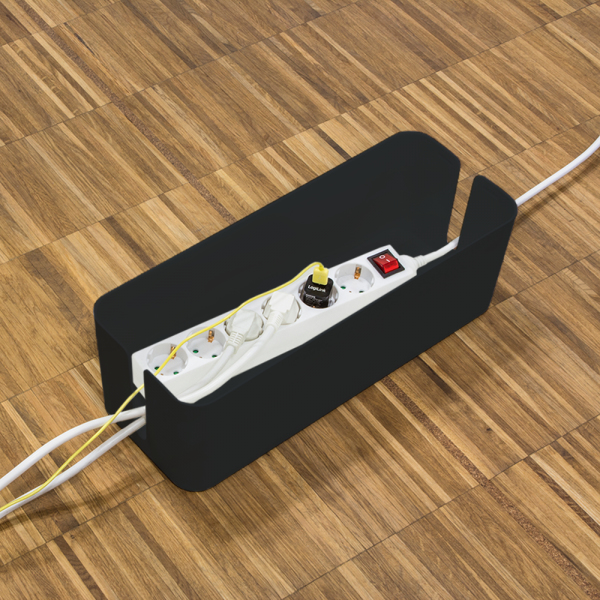 LogiLink KAB0077 kabelbeheersysteem Universeel Kabeldoos Zwart 3 stuk(s) - Afbeelding 4