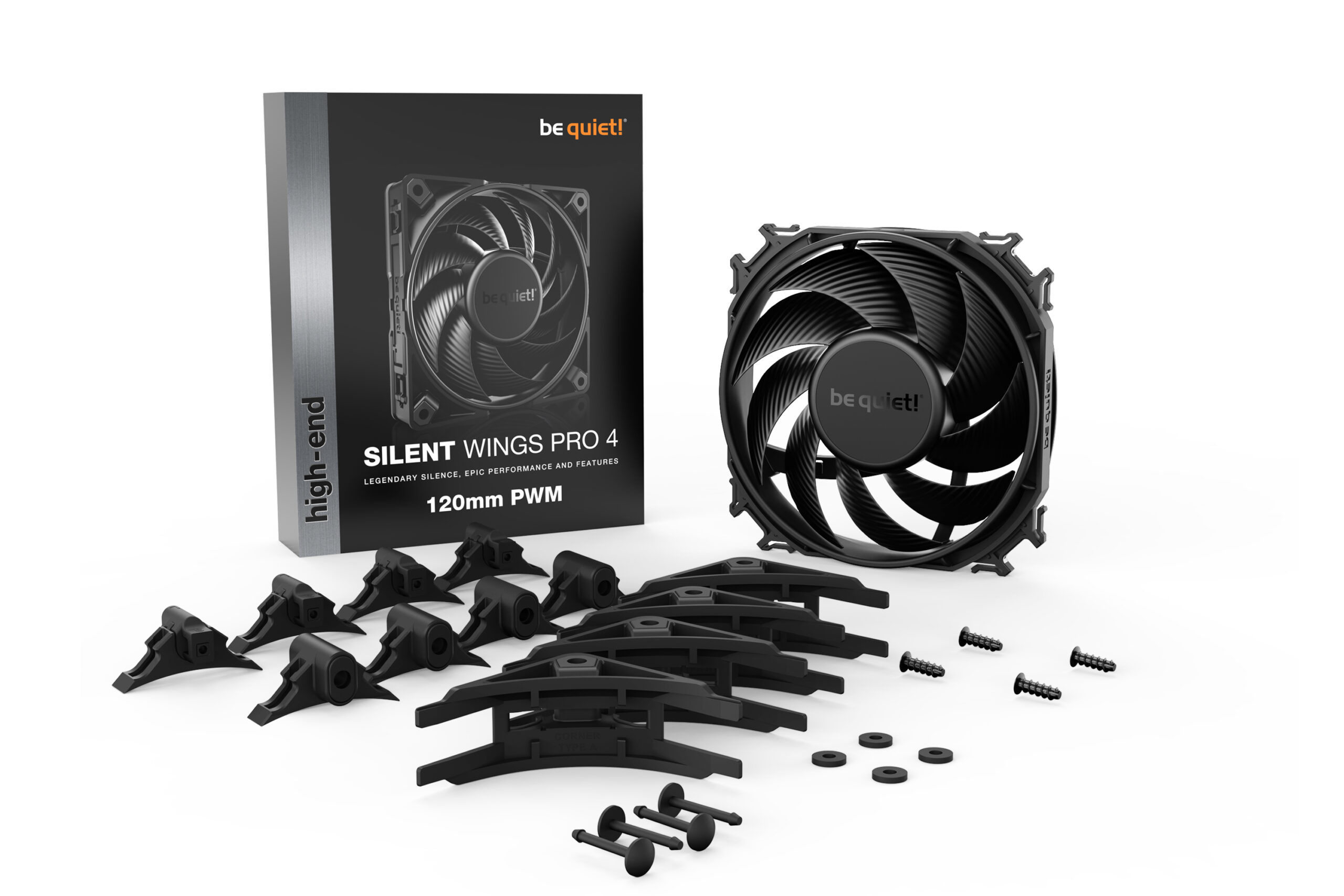 be quiet! SILENT WINGS PRO 4 | 120mm PWM Computer behuizing Ventilator 12 cm Zwart 1 stuk(s) - Afbeelding 6