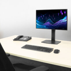 ACT Monitorarm 32" office, op voet met gasveer, 1 scherm - Afbeelding 9