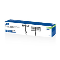 ACT Monitorarm 27" office, crossbar, 2 schermen, eenvoudig in hoogte verstelbaar - Afbeelding 6