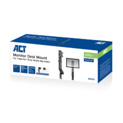 ACT Monitorarm 34" office, 1 scherm, eenvoudig in hoogte verstelbaar - Afbeelding 6