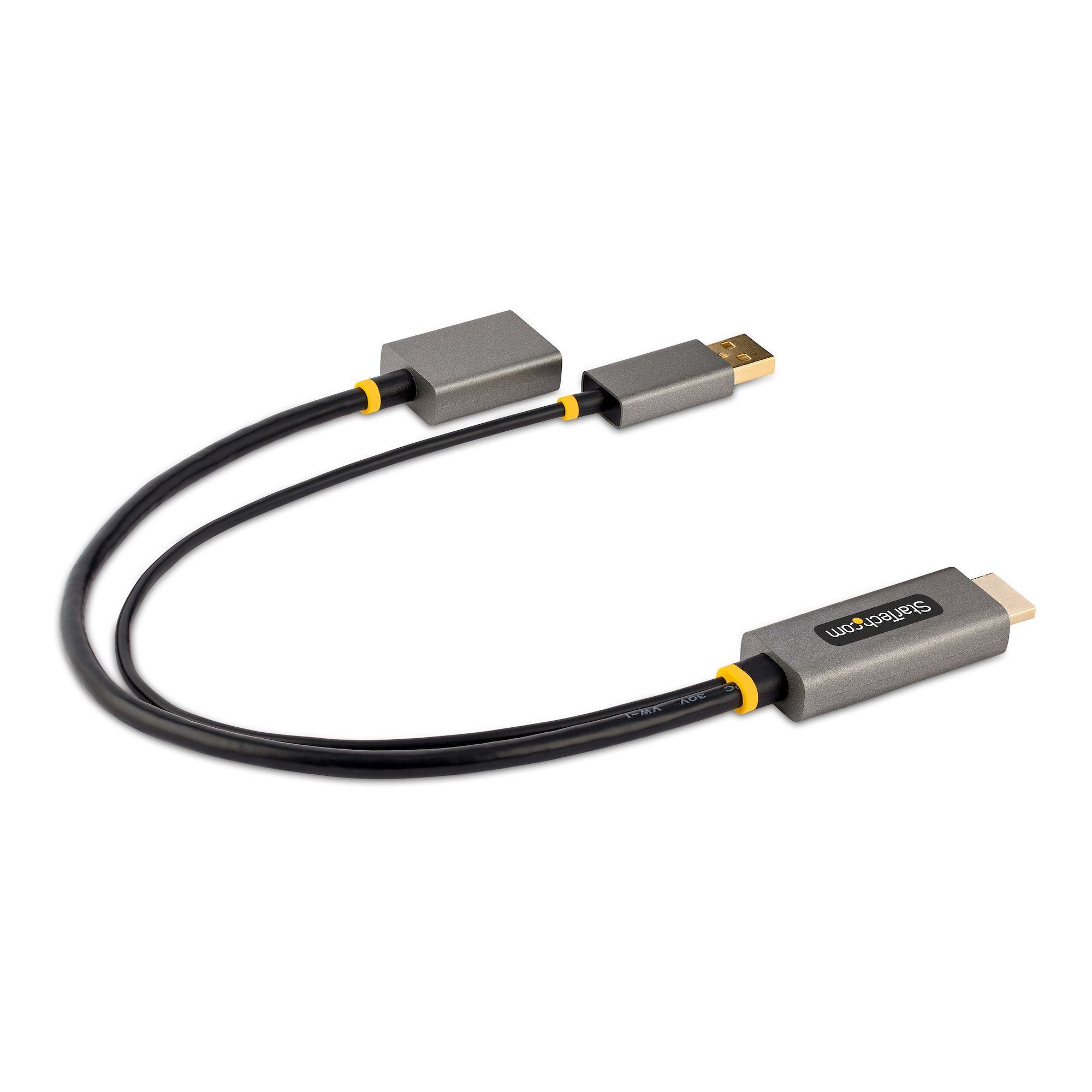 StarTech.com 30cm HDMI naar DisplayPort Adapter Kabel, Actieve 4K 60Hz HDMI 2.0 naar DP 1.2 Converter, HDR, USB Bus Powered, HDMI Bron naar DisplayPort Scherm voor Laptops/PC - Afbeelding 3