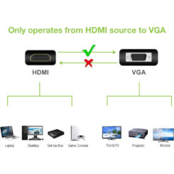 Techly HDMI - VGA+3.5mm M/F 0,15 m Zwart - Afbeelding 7