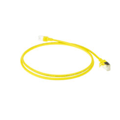 ACT Gele 10 meter LSZH U/FTP CAT6A datacenter slimline patchkabel snagless met RJ45 connectoren - Afbeelding 3