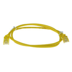 ACT Gele 7 meter LSZH U/UTP CAT6 datacenter slimline patchkabel snagless met RJ45 connectoren - Afbeelding 3