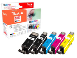 Peach 314991 inktcartridge 5 stuk(s) Compatibel Hoog (XL) rendement Zwart, Cyaan, Magenta, Geel - Afbeelding 2