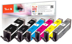 Peach 320523 inktcartridge 6 stuk(s) Compatibel Hoog (XL) rendement Zwart, Cyaan, Grijs, Magenta, Geel