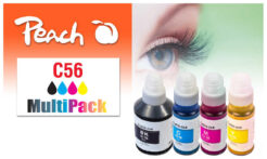 Peach 321697 inktcartridge 4 stuk(s) Compatibel Normaal rendement Zwart, Cyaan, Magenta, Geel