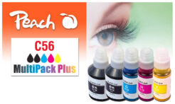 Peach 321698 inktcartridge 5 stuk(s) Compatibel Normaal rendement Zwart, Cyaan, Magenta, Geel