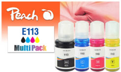 Peach 321322 inktcartridge 4 stuk(s) Compatibel Normaal rendement Zwart, Cyaan, Magenta, Geel