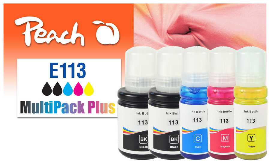 Peach 321323 inktcartridge 5 stuk(s) Compatibel Normaal rendement Zwart, Cyaan, Magenta, Geel - Afbeelding 2