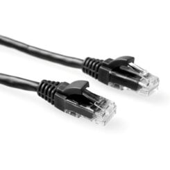 ACT Zwarte 7 meter U/UTP CAT6 patchkabel component level met RJ45 connectoren