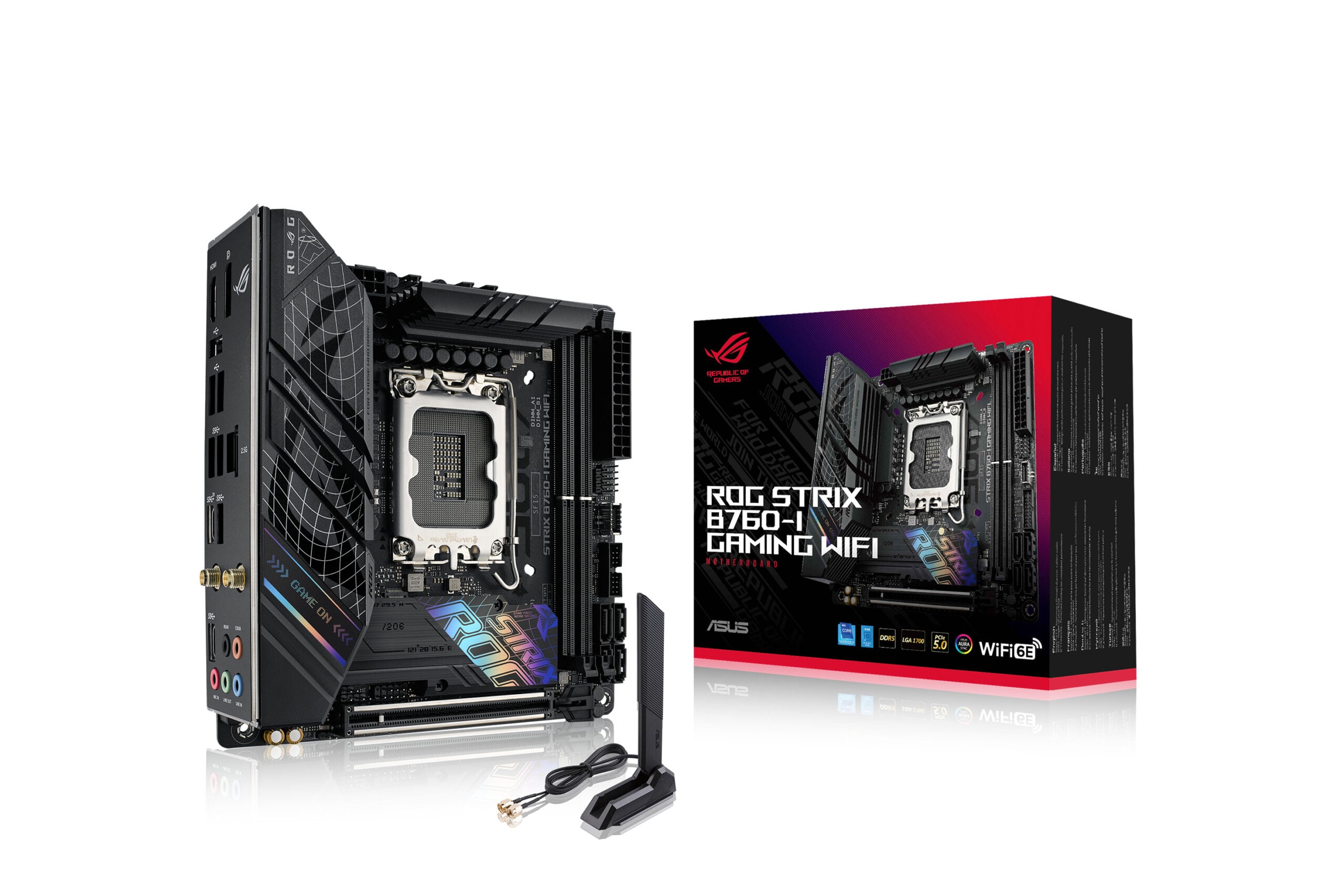 ASUS ROG STRIX B760-I GAMING WIFI Intel B760 LGA 1700 mini ITX - Afbeelding 2