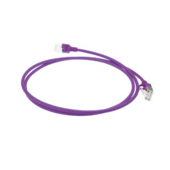 ACT Paarse 2 meter LSZH U/FTP CAT6A datacenter slimline patchkabel snagless met RJ45 connectoren - Afbeelding 3