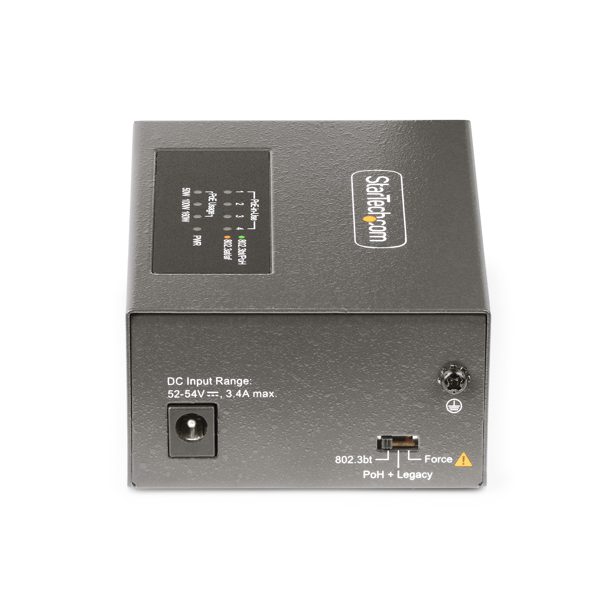 StarTech.com 4-Port Multi-Gigabit PoE++ Injector, 5/2.5/1G Ethernet (NBASE-T), PoE/PoE+/PoE++ (802.3af/802.3at/802.3bt), 160W PoE Budget, Wand/DIN Rail Monteerbaar, Onbeheerd - Afbeelding 5