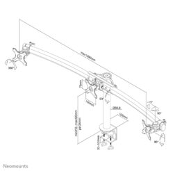 Neomounts FPMA-D700D3 Monitorarm 10-27" - Afbeelding 9