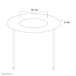 Neomounts FPMA-CRB5 Afdekrozet - diam. 52 mm - Afbeelding 4