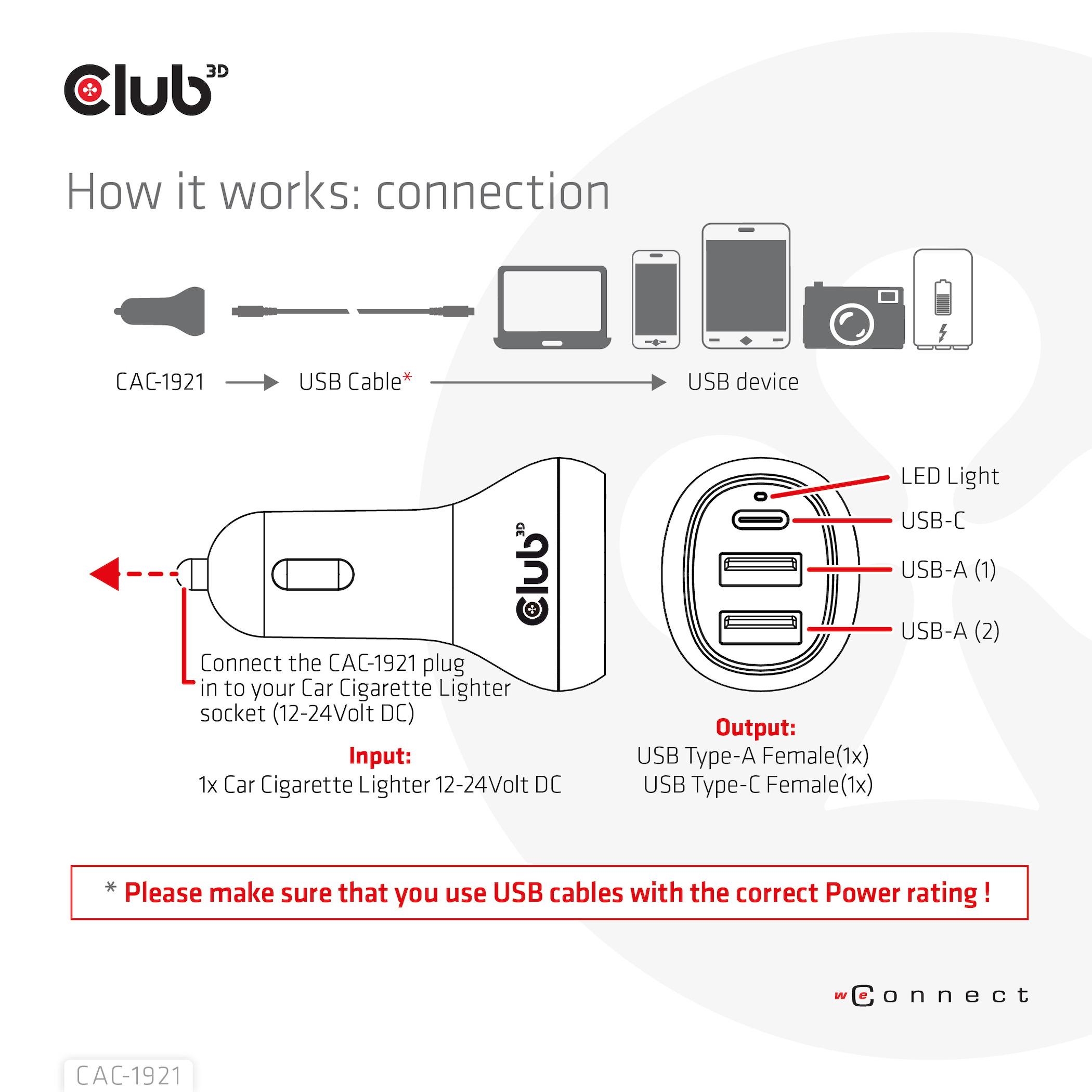 CLUB3D Notebook / Laptop Car Charger 36 Watt - Afbeelding 6