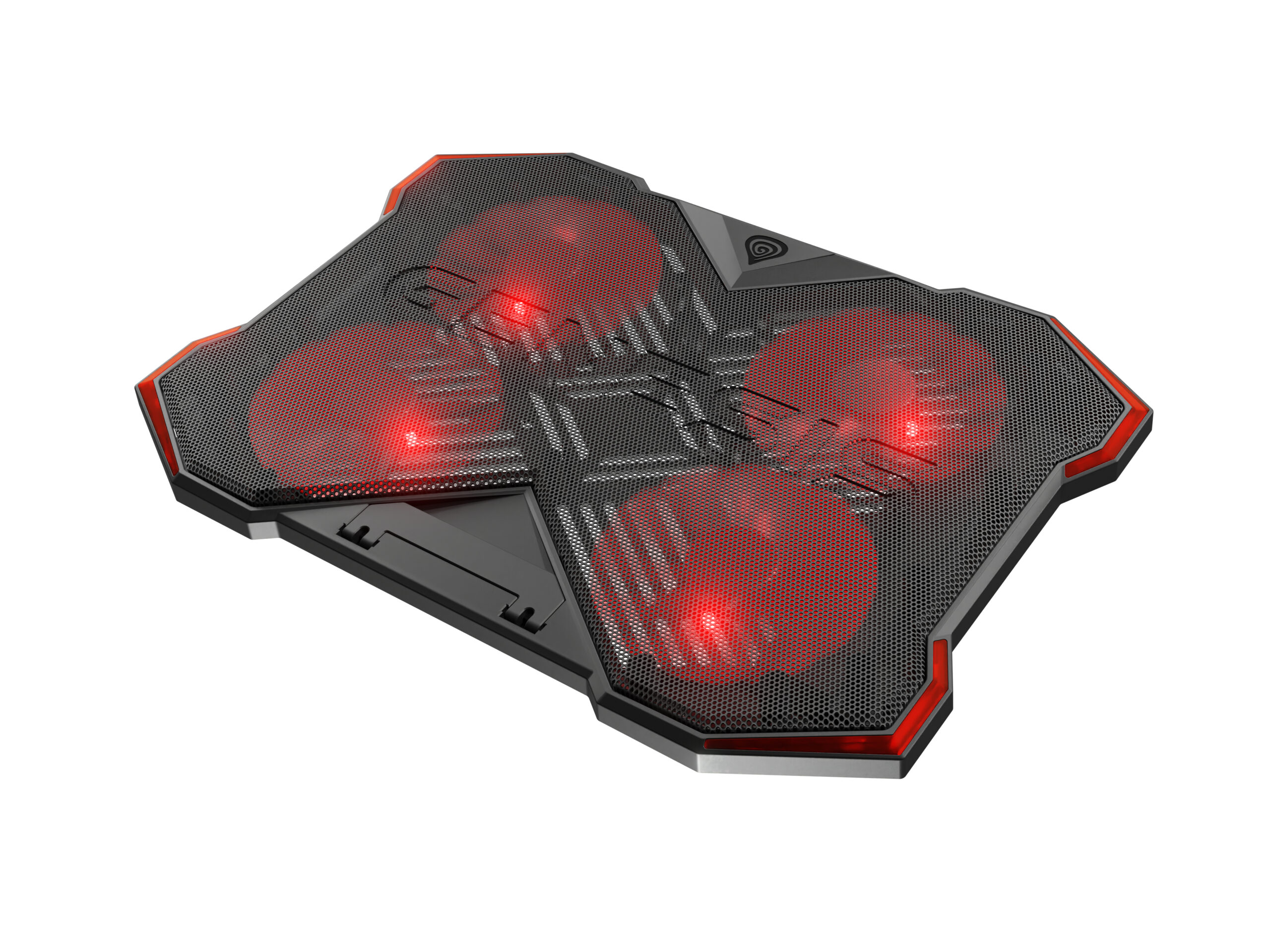GENESIS Oxid 260 laptop cooling pad 43,9 cm (17.3") 1010 RPM Zwart, Rood - Afbeelding 10