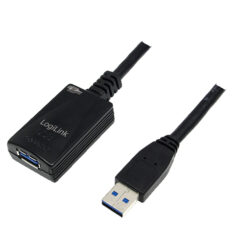 LogiLink 5.0m USB 3.0 M/F USB-kabel USB 3.2 Gen 1 (3.1 Gen 1) 5 m USB A 5 Gbit/s Zwart - Afbeelding 2