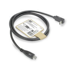 ACT USB 3.0 10Gbps 60W USB Type-C (recht) naar USB Type-C (haaks boven/beneden) kabel, 2 meter - Afbeelding 3