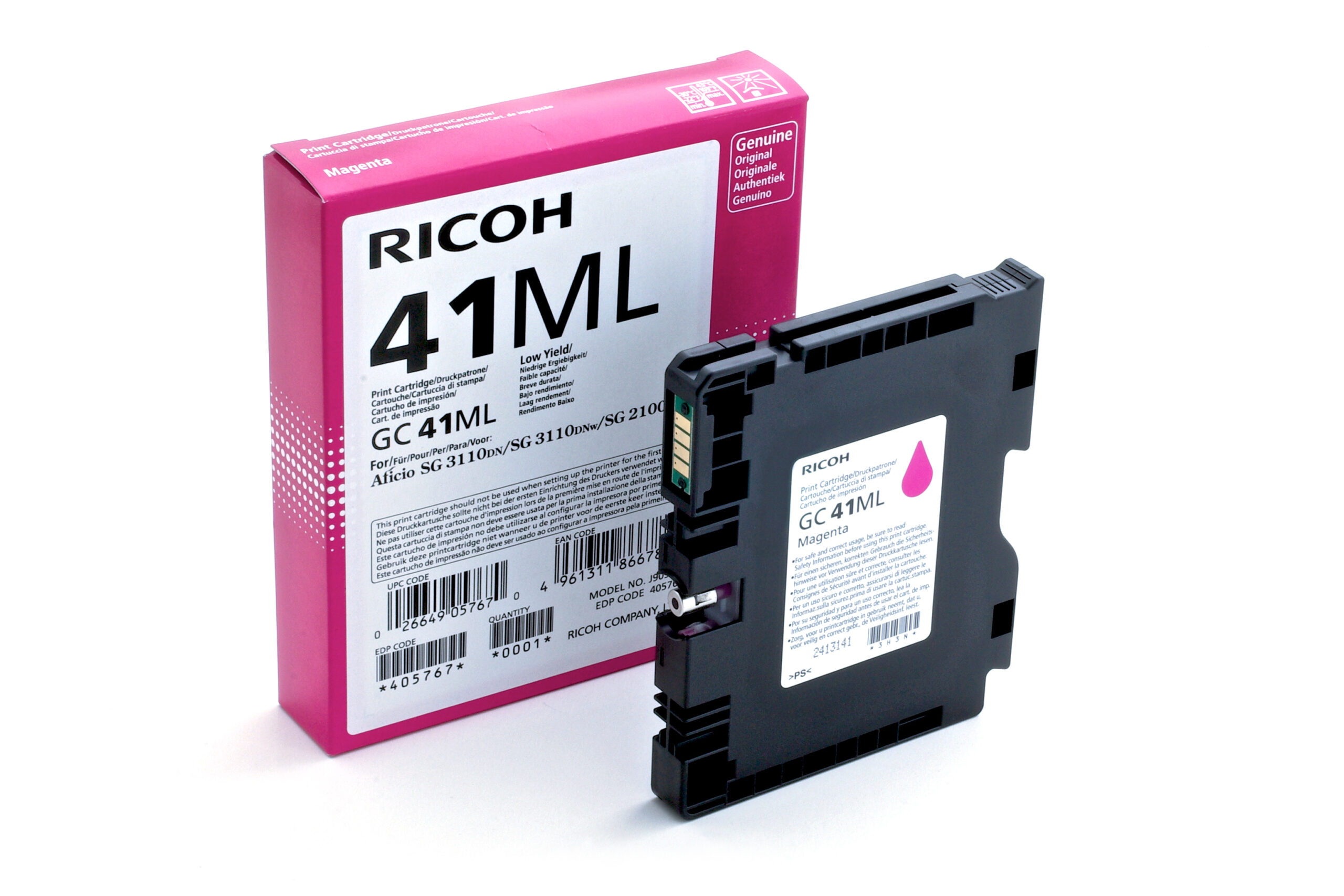 Ricoh 405767 inktcartridge 1 stuk(s) Origineel Magenta - Afbeelding 2