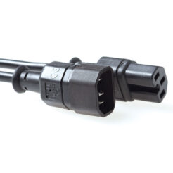 ACT Netsnoer C14 - C15 zwart 2 m - Afbeelding 2